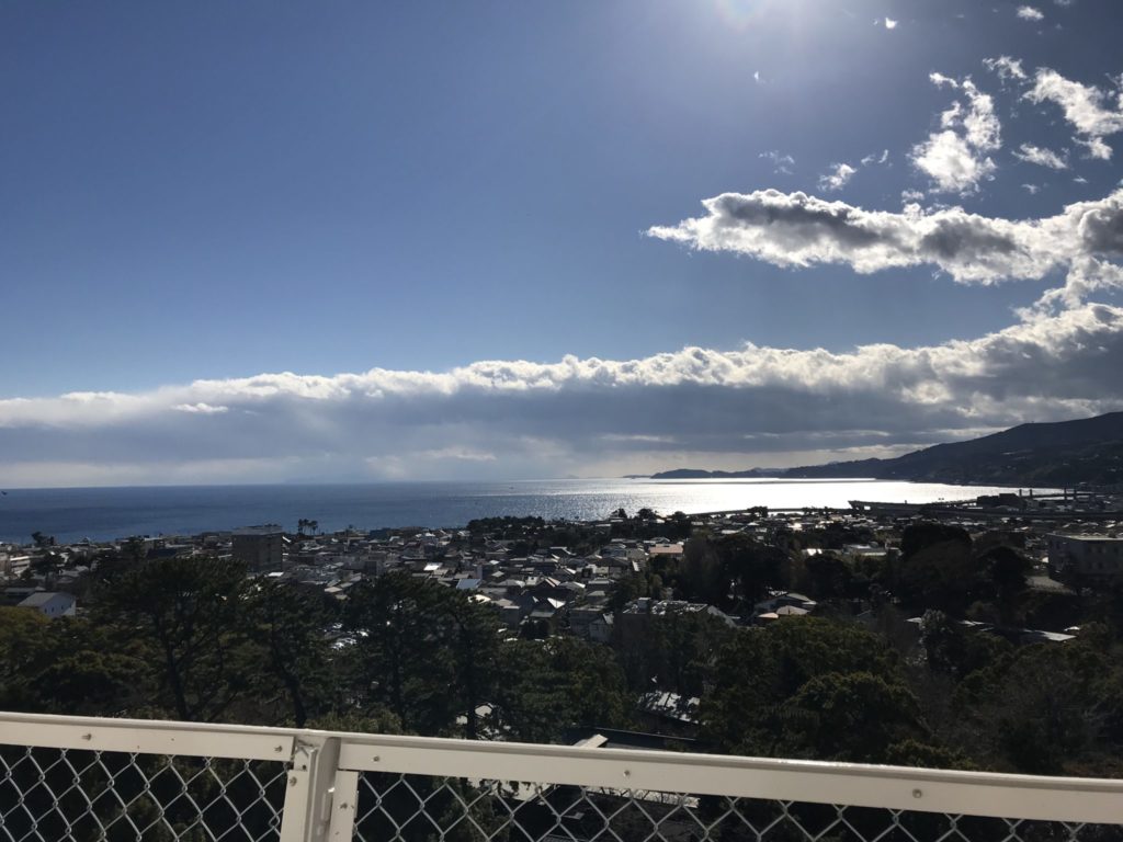 小田原城の上から眺める絶景