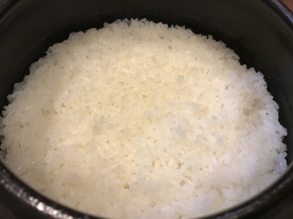 お米が立ってる！